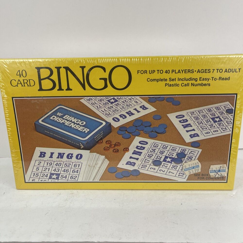 1981 40 Card Bingo Game - Whitman No. 4709 - New in Sealed Box